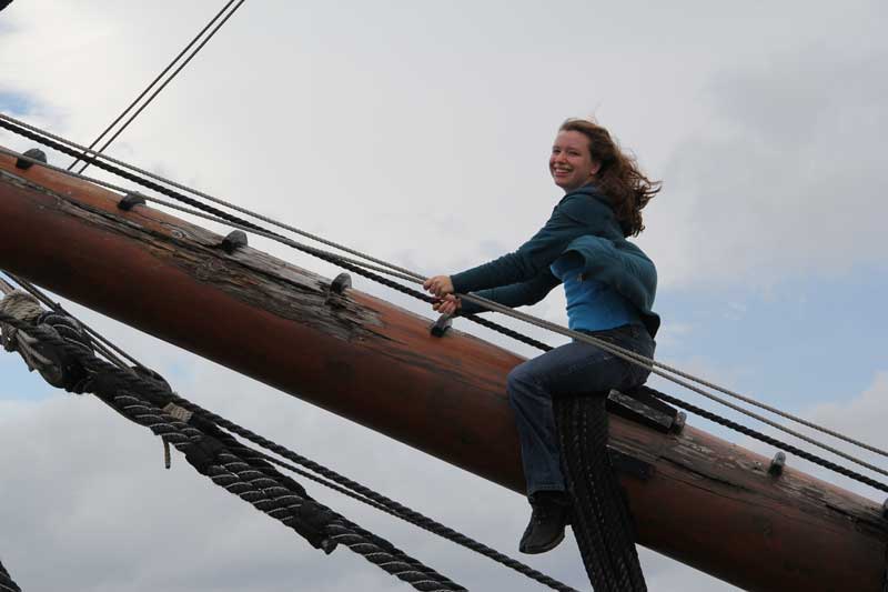 On the Bowsprit!